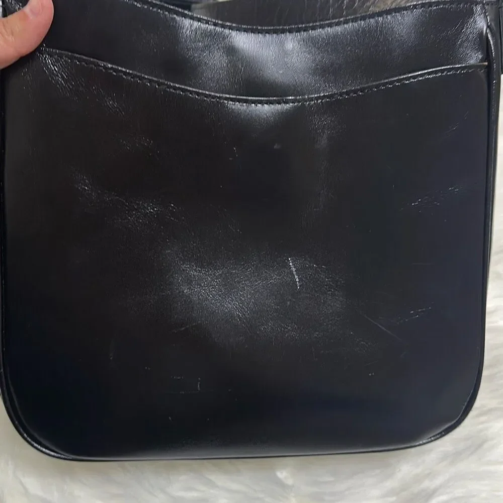 Patricia Nash Emeline Black Leather Crossbody Bag - Picture 5 of 13